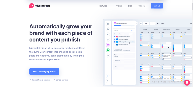 How To Distribute Your Social Media Content With MissingLettr