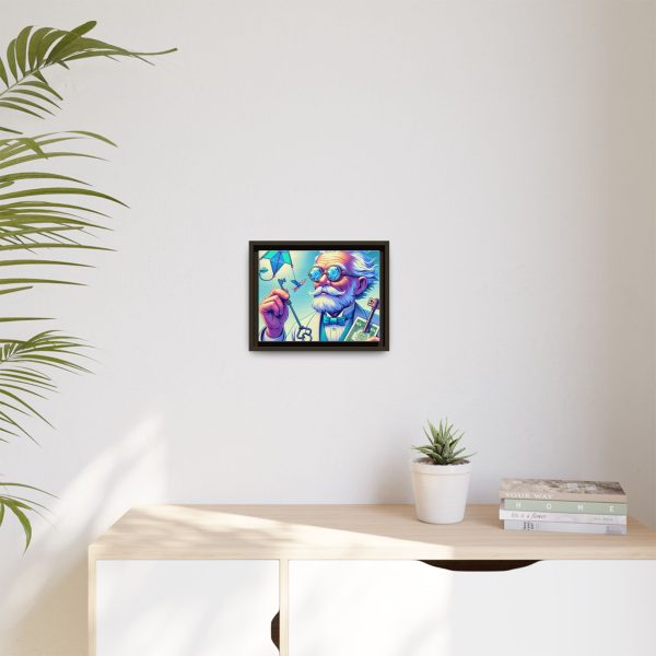 Matte Canvas, Framed (White)