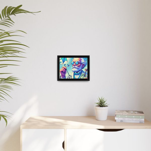 Matte Canvas, Framed (White)