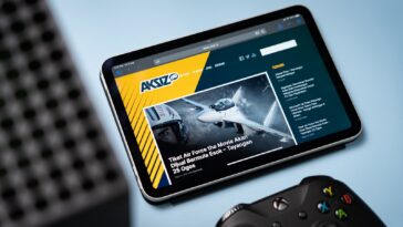 a tablet with a screen